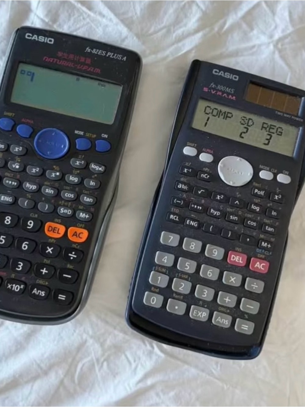 Casio Scientific Calculators in Black and Dark Blue (Pair)